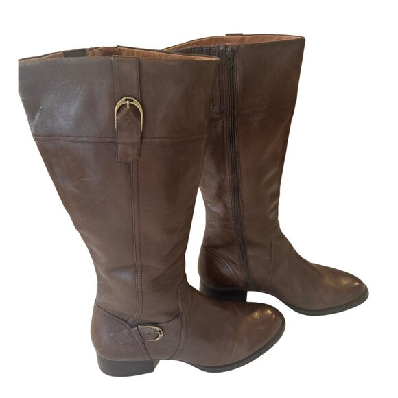 Ariat Women’s 11B Tall Brown Leather Riding Boots Buckle Equestrian 53021 - Picture 5 of 13